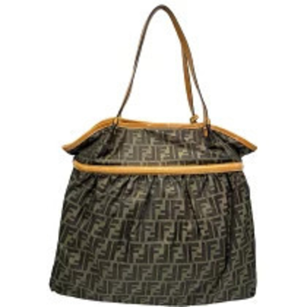 Fendi Tote Bag Patet Brown Zucca Brown